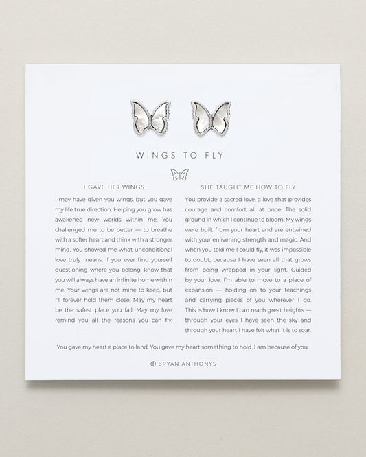 Wings to Fly Stud Earrings
