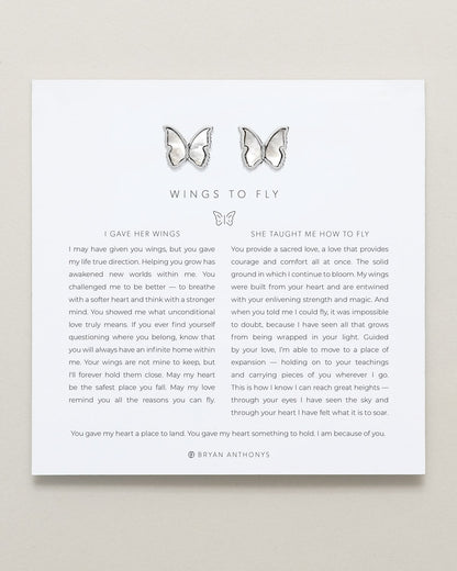 Wings to Fly Stud Earrings