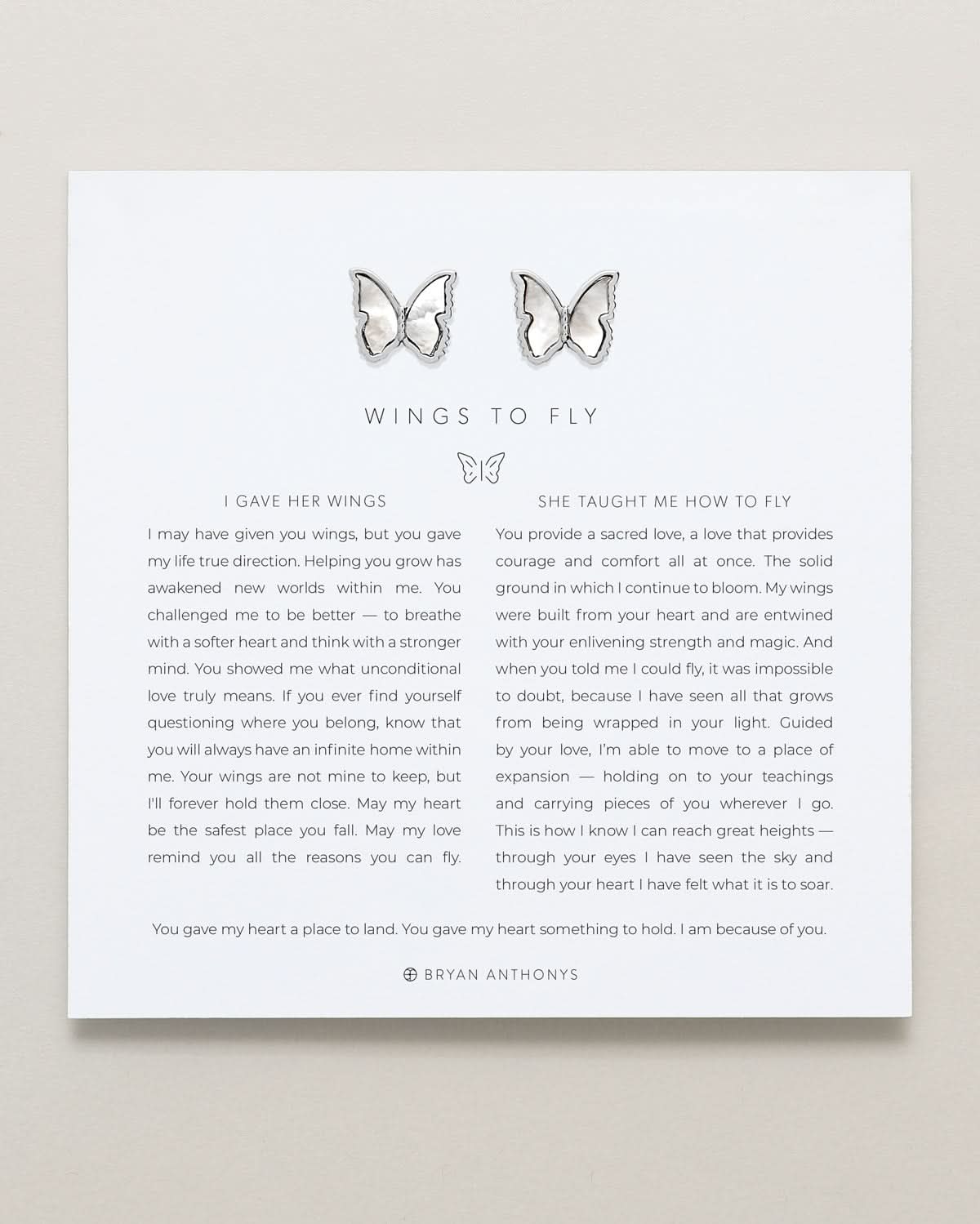 Wings to Fly Stud Earrings