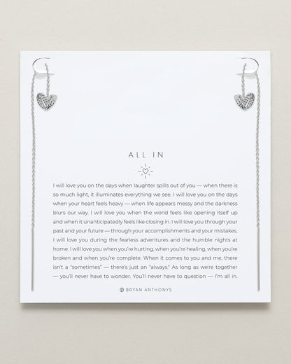 All In Threader Earrings