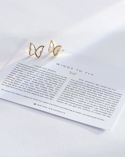 Wings to Fly Stud Earrings