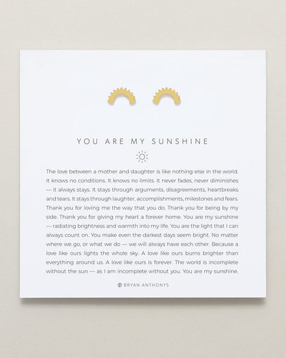 You Are My Sunshine Earrings