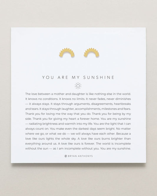 You Are My Sunshine Earrings
