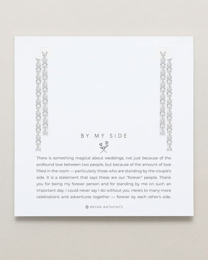 By My Side Baguette Chandelier Earrings