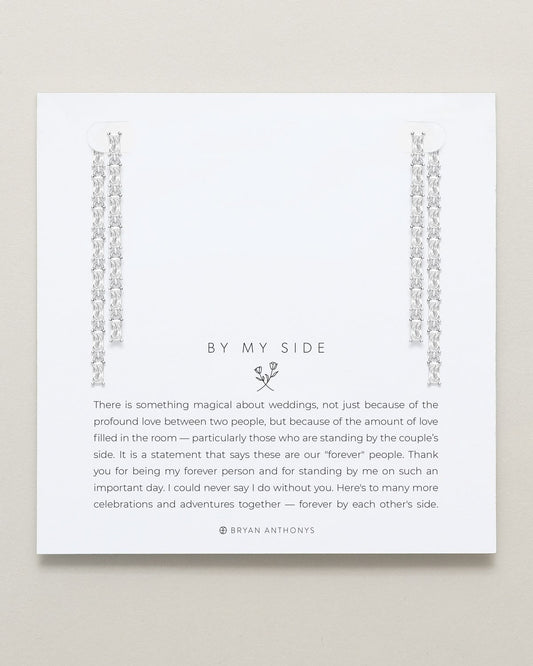 By My Side Baguette Chandelier Earrings