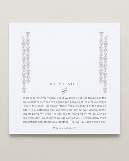 By My Side Pear Cut Chandelier Earrings