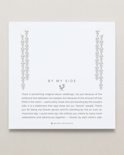 By My Side Pear Cut Chandelier Earrings