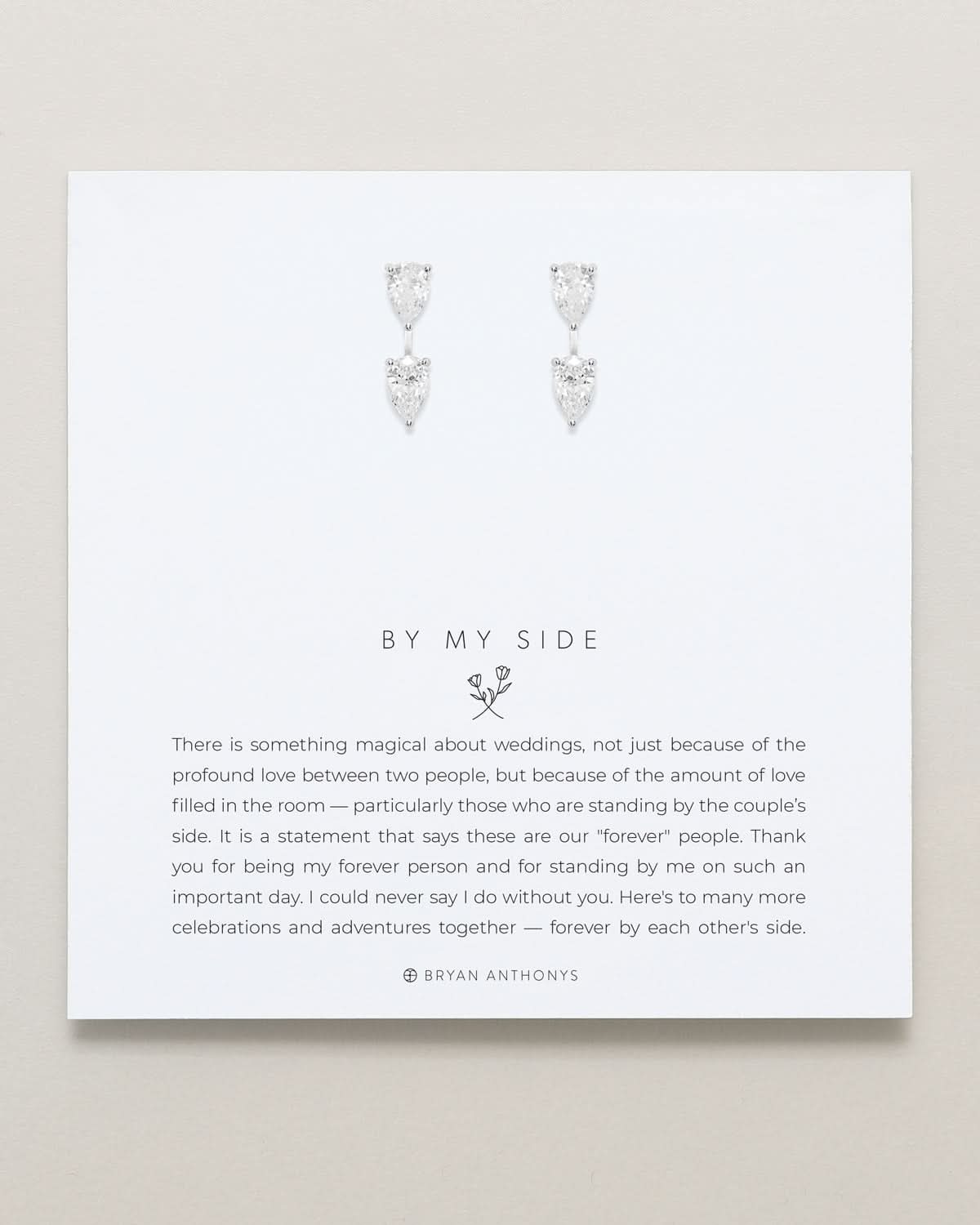 By My Side Pear Cut Ear Jackets