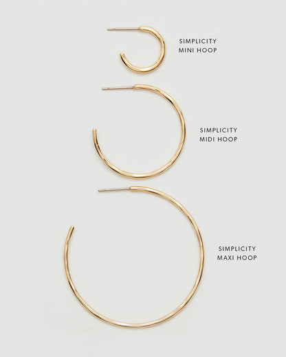 Simplicity Maxi Hoop Earrings