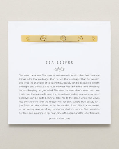 Sea Seeker Hinged Bracelet