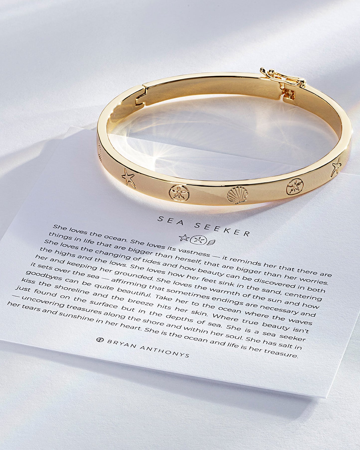 Sea Seeker Hinged Bracelet