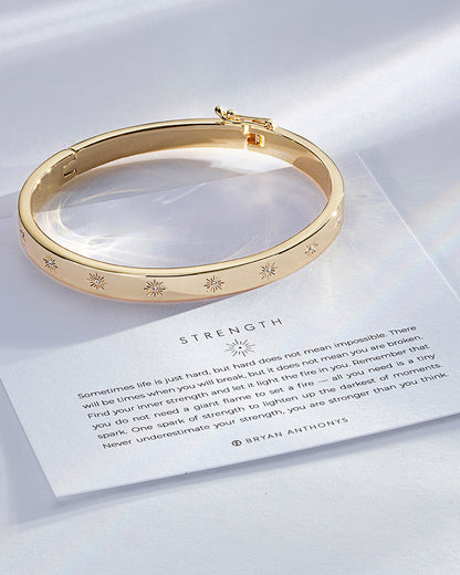 Strength Hinged Bracelet