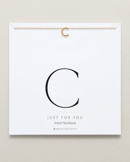 Just For You Initial Necklace — C