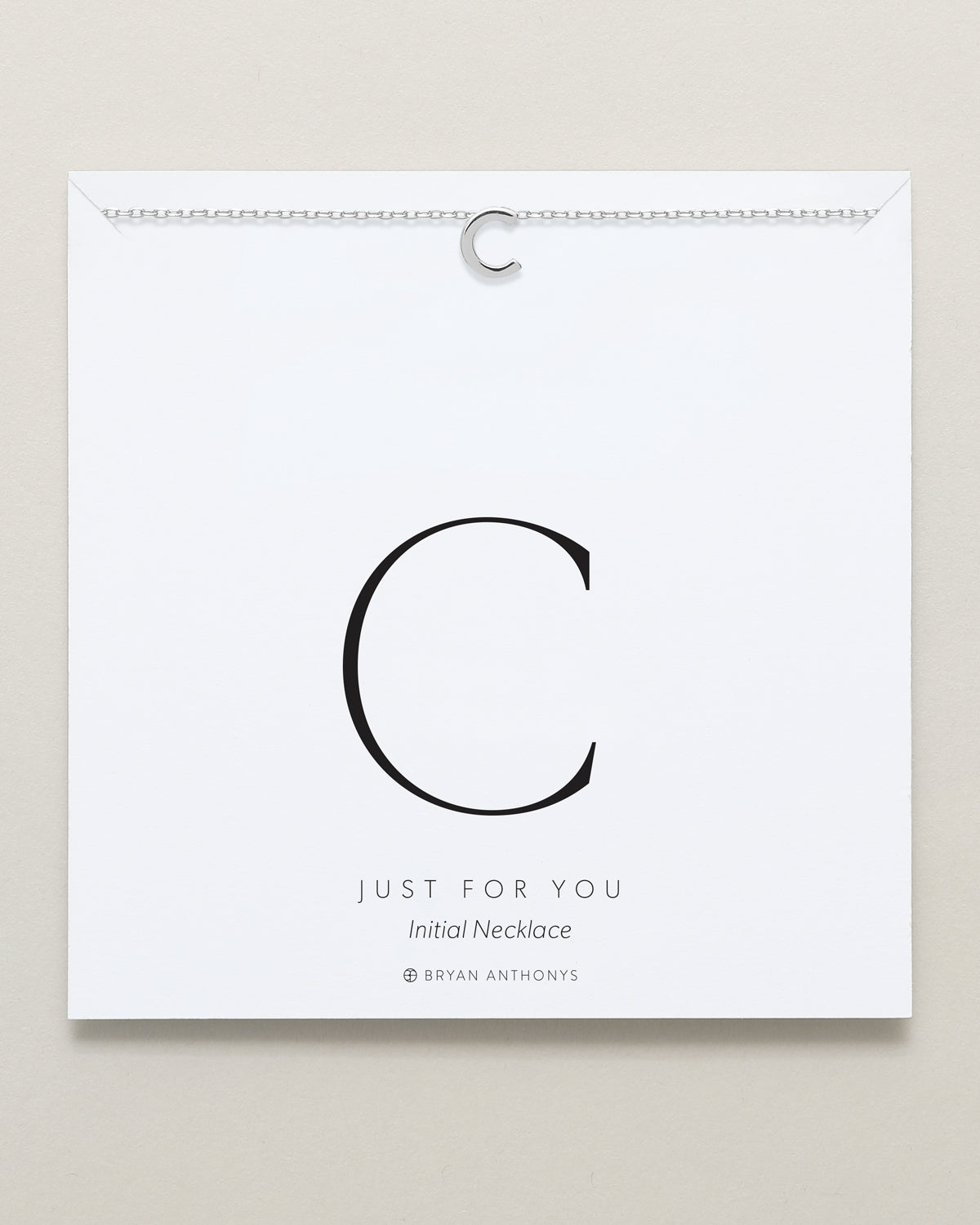 Just For You Initial Necklace — C