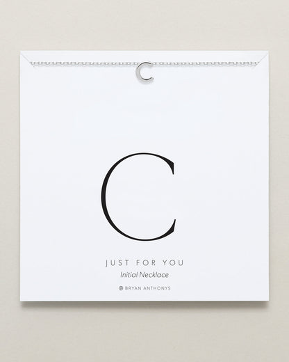 Just For You Initial Necklace — C