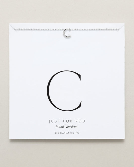Just For You Initial Necklace — C