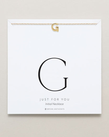 Just For You Initial Necklace — G