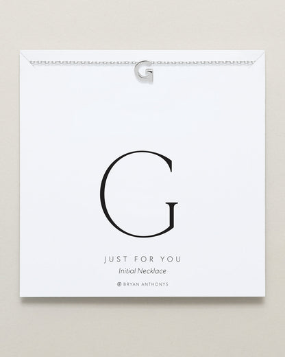 Just For You Initial Necklace — G