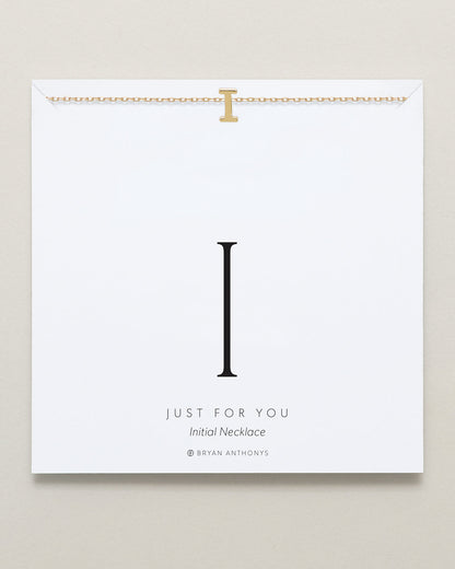 Just For You Initial Necklace — I