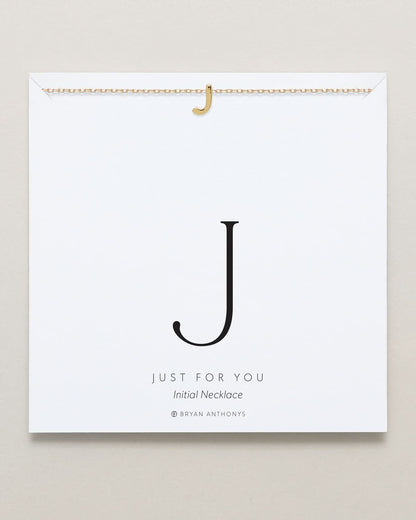 Just For You Initial Necklace — J