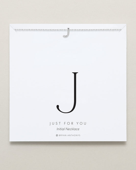 Just For You Initial Necklace — J