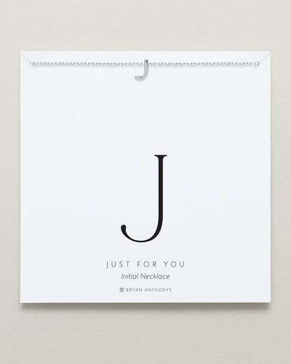 Just For You Initial Necklace — J