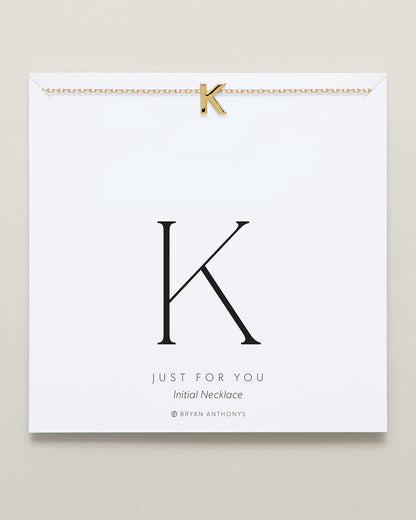 Just For You Initial Necklace — K