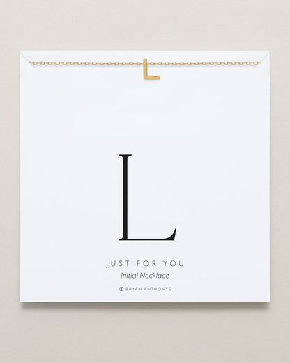 Just For You Initial Necklace — L
