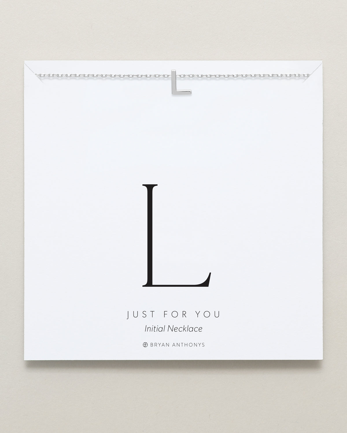 Just For You Initial Necklace — L