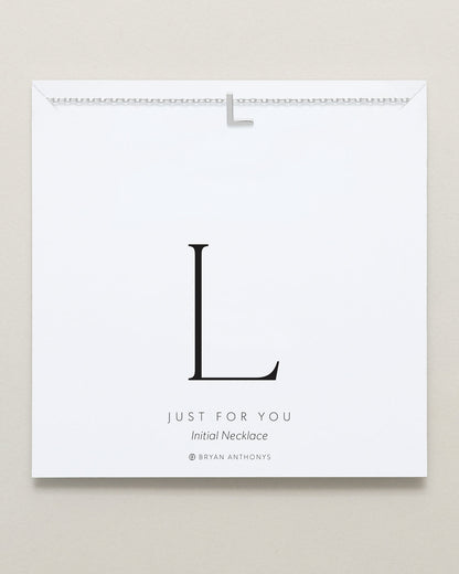 Just For You Initial Necklace — L