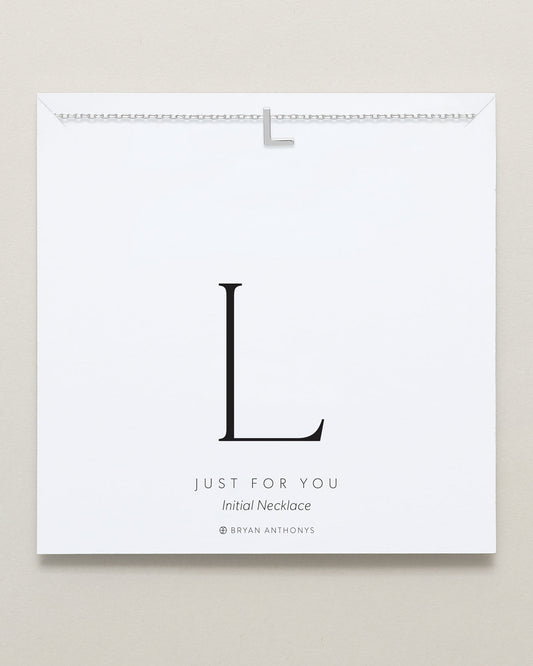 Just For You Initial Necklace — L