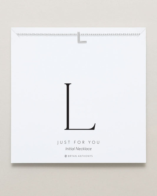 Just For You Initial Necklace — L