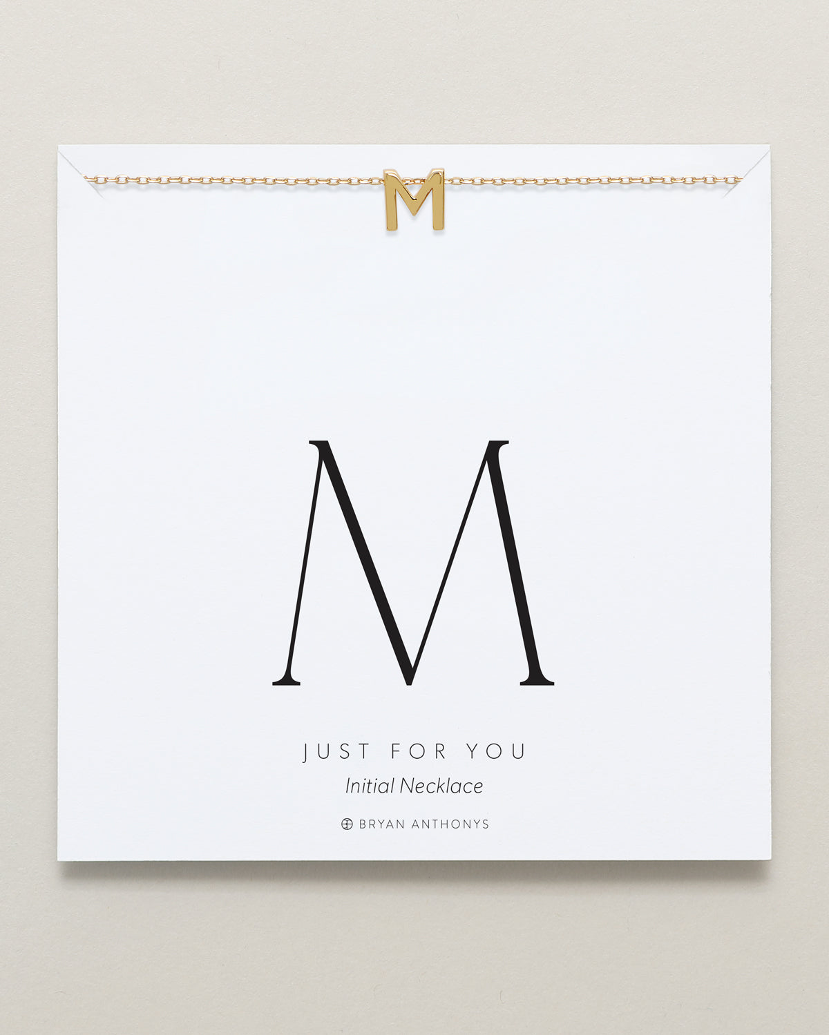 Just For You Initial Necklace — M
