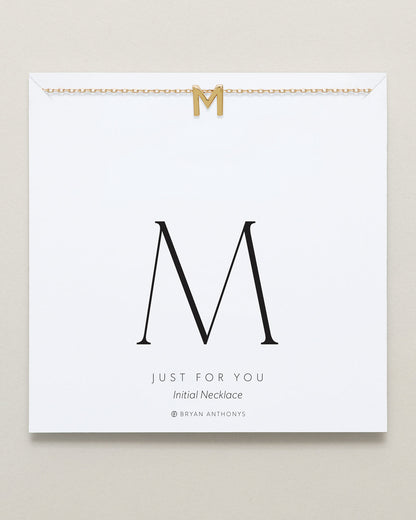 Just For You Initial Necklace — M