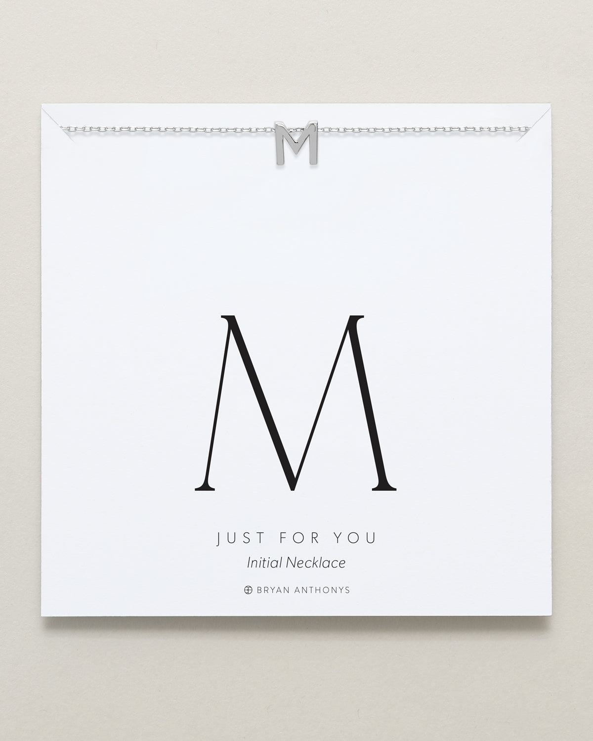 Just For You Initial Necklace — M