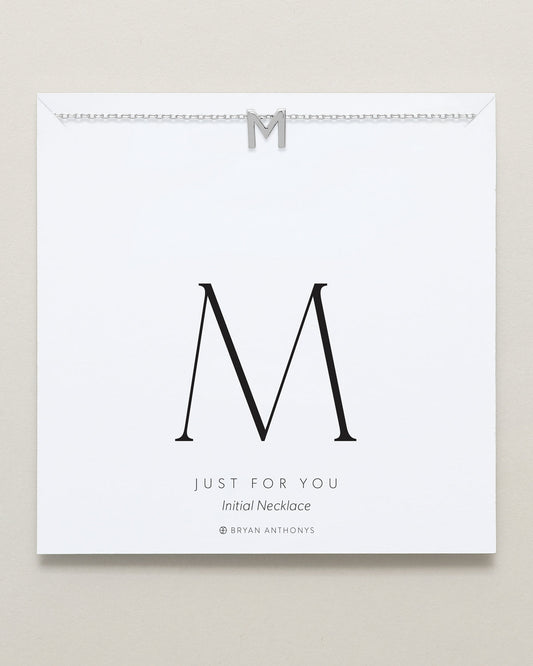 Just For You Initial Necklace — M
