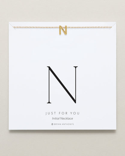 Just For You Initial Necklace — N