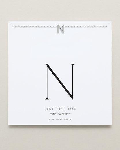 Just For You Initial Necklace — N