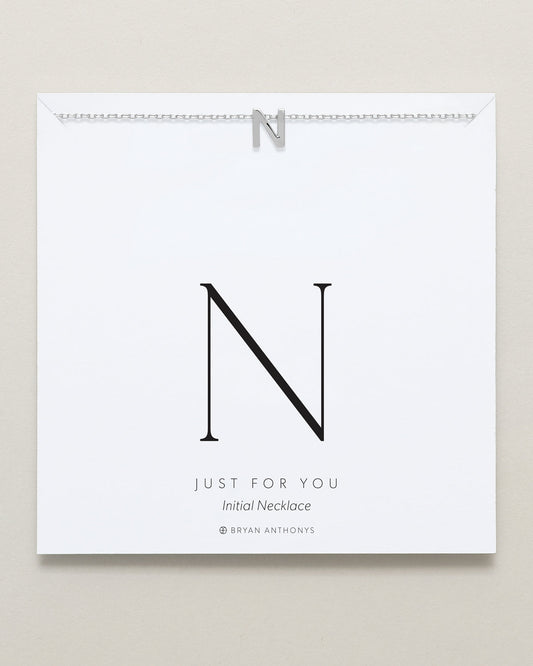 Just For You Initial Necklace — N