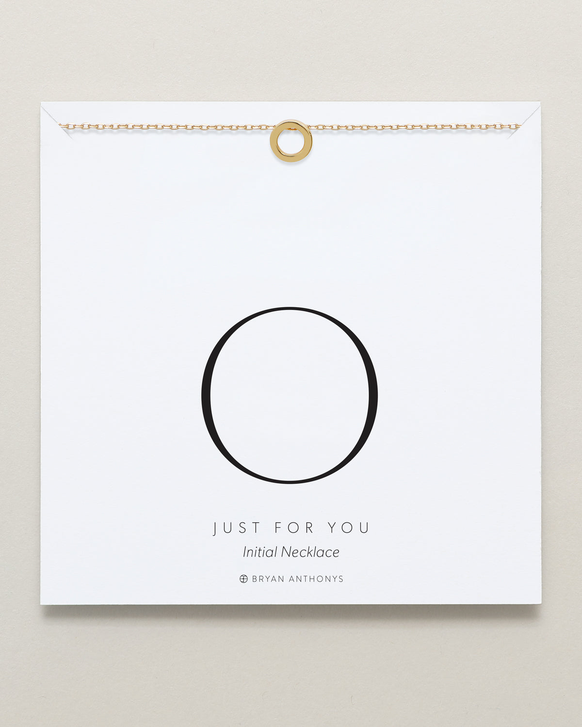Just For You Initial Necklace — O