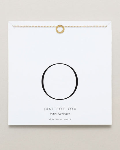 Just For You Initial Necklace — O