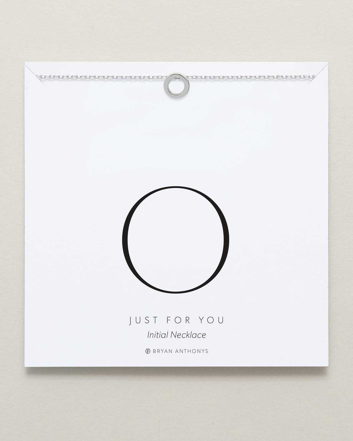 Just For You Initial Necklace — O