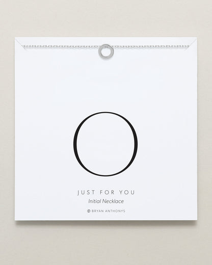 Just For You Initial Necklace — O