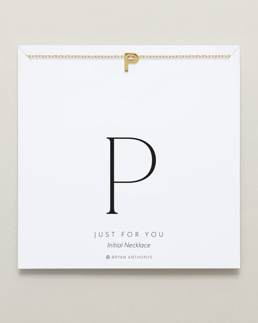 Just For You Initial Necklace — P