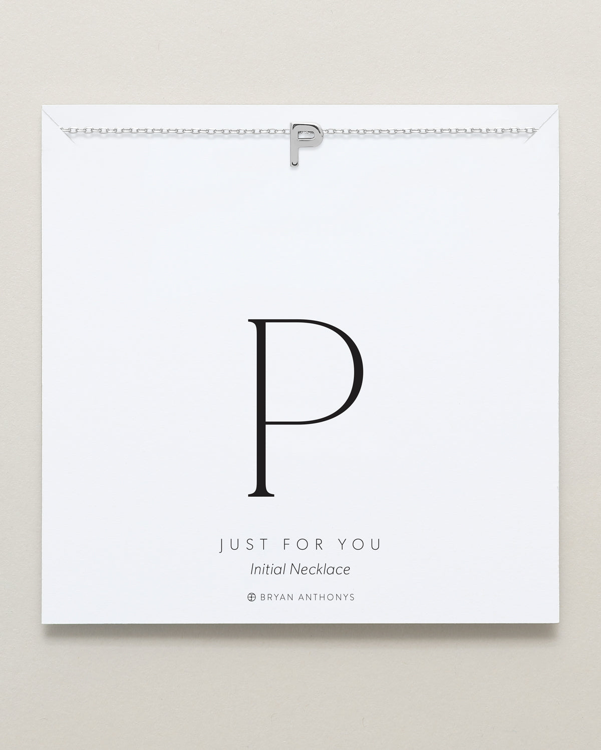Just For You Initial Necklace — P
