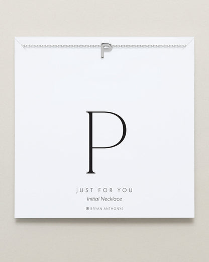 Just For You Initial Necklace — P