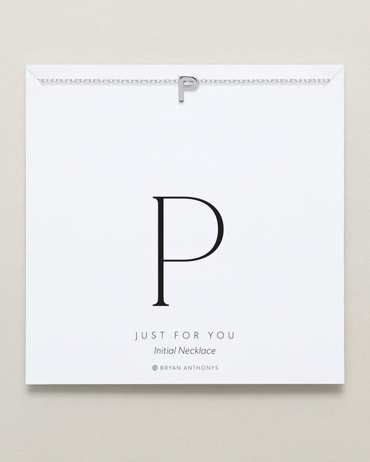 Just For You Initial Necklace — P