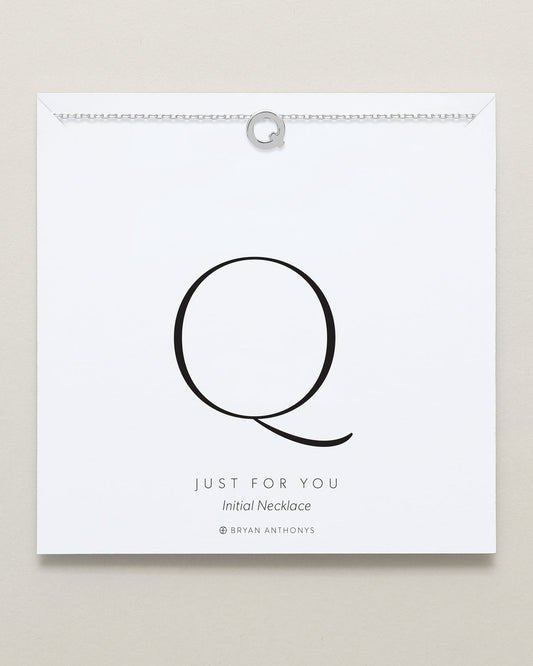Just For You Initial Necklace — Q