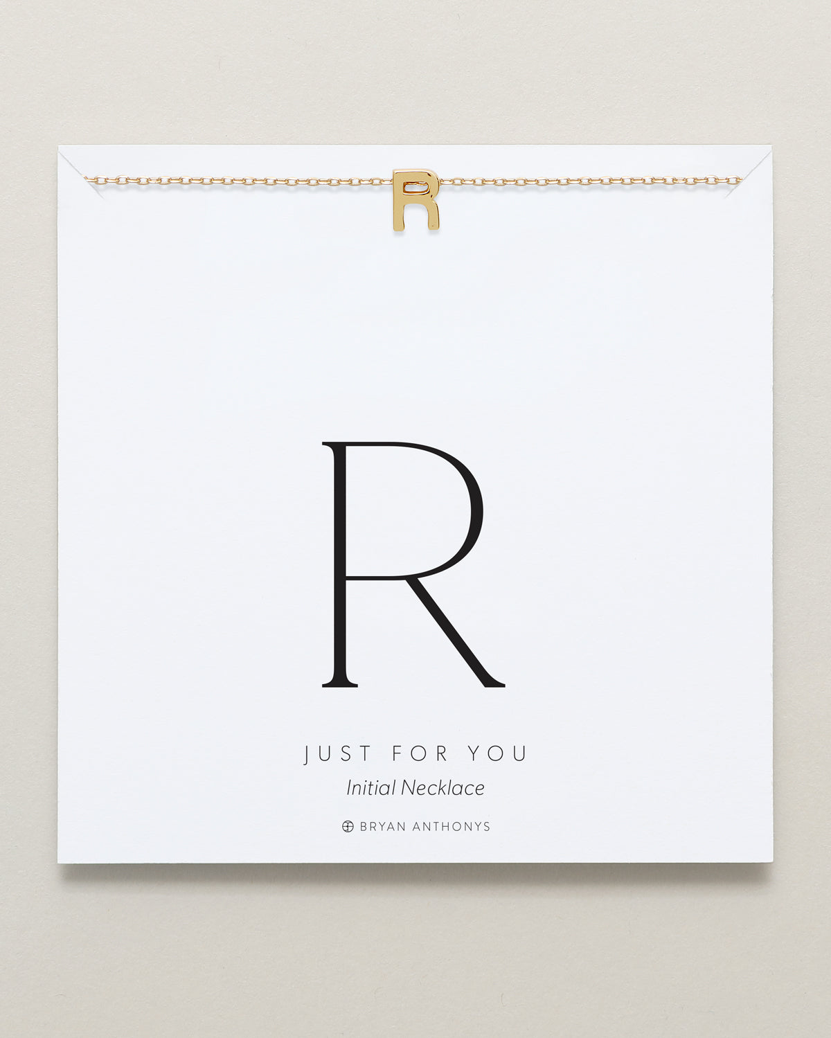 Just For You Initial Necklace — R