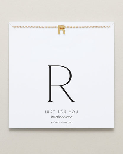 Just For You Initial Necklace — R